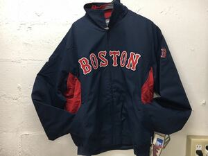 b1218-10★ ジャケット スタジャン Majestic MLB BOSTON REDSOX ボストンレッドソックス サイズ M