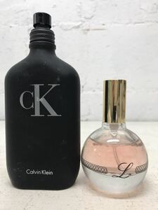 t1222-09☆ ブランド香水 Calvin Klein CK be オードトワレ /Laguna Moon Concombre et Vigne フレグランス まとめて 2点