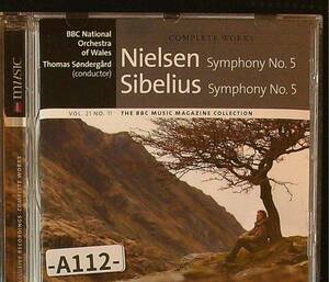 【BBC】ニールセン、シベリウス：交響曲第5番　　トーマス・ソンデゴール　 BBCウェールズ国立管弦楽団　-A112-　CD