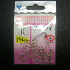 Gamakatsu プロマダイ オキアミカラー 10号 18本入 ※在庫品 (19b0400) ※クリックポスト