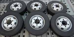 6本価格★パT8546■225/80R17.5 123/122L LT TOYO M919 TOPY 6.00 6穴 135-12 222.25 スタッドレス 19年★条件付送料無料★地山 トラック