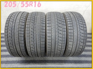 CT3260■205/55R16 BRIDGESTONE BLIZZAK VRX 4本■条件付き 送料無料■激安 8～9分山 ノア レガシィ 86 アコード インプレッサ