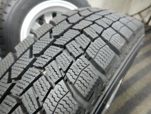 パT8393■155/65R14 DUNLOP WINTERMAXX WM02 スタッドレス ダイハツ純正 ホイールセット 4.5J 4H PCD100★条件付送料無料★タント ムーヴ_画像10