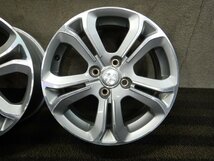 外T7499■PEUGEOT 純正 16インチ 6J 4H ＋23 PCD108 ハブ径65 アルミホイール 4本★条件付送料無料★ プジョー　208_画像2