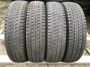 パF1296■155/80R14 88/86N LT　4本価格　BRIDGESTONE BLIZZAK VL1　送料無料 激安 冬 タイヤ 2020年 ADバン サクシード プロボックス 等