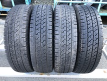 パF1308■165R13 LT 6PR　4本価格　BRIDGESTONE BLIZZAK VL1　2送料無料 激安 即納 冬 タイヤ プロボックス サクシード ADバン パートナ 等_画像1