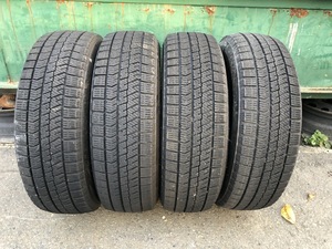 パF1263■165/65R14 79Q　4本価格　BRIDGESTONE BLIZZAK VRX2　送料無料 激安 冬 タイヤ 深溝 ハスラー タンク ルーミー トール ソリオ 等