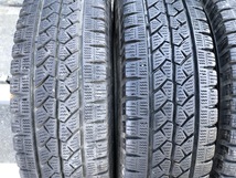 パF1308■165R13 LT 6PR　4本価格　BRIDGESTONE BLIZZAK VL1　2送料無料 激安 即納 冬 タイヤ プロボックス サクシード ADバン パートナ 等_画像2