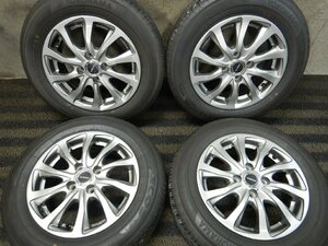 未使用 夏タイヤ J2T7526■165/70R14 YOKOHAMA ECOS ES31 中古社外 5.5J 4H PCD100★条件付送料無料★アクア ヴィッツ パッソ マーチ