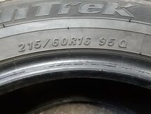 パF2878②■215/60R16 95Q　2本のみ　NorthTrek N3i　送料無料 冬 ’19年 7.5分山 アルファード エスティマ オデッセイ ヴェゼル CX-3_画像9