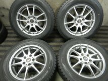 パT8468■215/65R16 DUNLOP WINTERMAXX SJ8 社外 6.5J 5H PCD114.3★条件付送料無料★スタッドレス バリ溝 アルファード デリカ_画像1