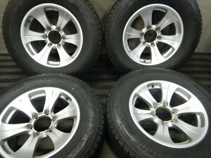 オパT8518■265/65R17 BRIDGESTONE BLIZZAK DM-V3 8J 6H +24 PCD139.7★条件付送料無料★バリ溝 スタッドレス ランクル プラド サーフ