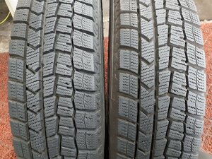 パF4688②■155/80R13 79Q　2本のみ　DUNLOP WINTER MAXX 02　送料無料 冬 ’21年 8分山 ヴィッツ カローラ パッソ プラッツ Kei ラピュタ