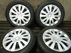 パT8560■155/65R14 BRIDGESTONE BLIZZAK VRX ダイハツスチール 4.5J 4H PCD100 ハブ54㎜★条件付送料無料★タント ワゴンR ムーヴ