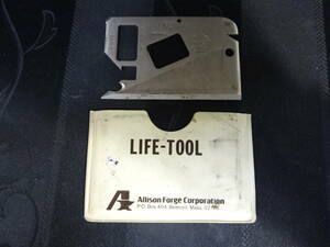 【LIFE-TOOL】中古 サバイバルツール MADE IN U.S.A レア レザーケースなし 金属 キャンプ アウトドア【A8-1①】1215