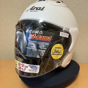 Arai アライ SZ-Ram4 WHITE ホワイト Lサイズ ジェットヘルメットの画像1