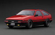 IG2790 Ignition Model Toyota Sprinter Trueno AE86 3Door GT Apex レッド ブラック 1/18 ミニカー トレノ イグニッションモデル_画像1