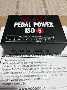 Voodoo Lab pedal power ISO5 パワーサプライ　中古