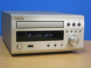 DENON★良品 メンテ済 動作良好★高音質 CD/USBチューナーアンプ WIDE FM★CD取説付★RCD-M37