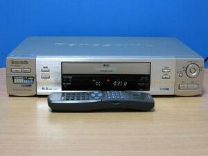 Panasonic★良品 メンテ済 動作良好★高画質 S-VHSビデオデッキ TBC搭載★リモコン&CD取説付★NV-SVB10