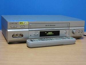 SONY★良品 メンテ済 動作良好★高性能 VHSビデオデッキ★リモコン&CD取説付★SLV-NX15