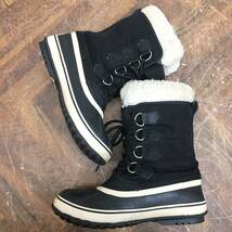 SOREL ソレル レースアップブーツ 24cm 1308911011 スノーブーツ 雪靴 レディース ブラック 黒 菊TK_画像5