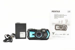 ペンタックス PENTAX Optio WG-2 シャイニーブルー　#AD262034863