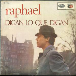 A00557604/LP/ラファエル(MIGUEL RAFAEL MARTOS SANCHEZ)「Digan Lo Que Digan (1967年・LD-1676)」