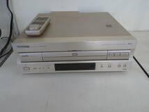 %2179/「PIONEER パイオニア DVL-909 DVD LD プレーヤー リモコン付き 動作確認済み 現状品/140サイズ1個口」_画像1