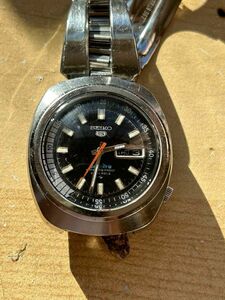 1969年製 SEIKO 5スポーツ 5126-6010 純正初期ブレス 回転インナーベゼル 自動巻 5SPORTS