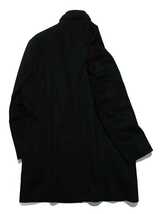極美品 圧巻【 カシミヤ ＋ ミンク 】 洋服の青山 Savile Row サビルロウ スタンドカラー ロングコート ブラック LL_画像2
