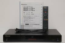 【即決・送料無料】Pioneer BDP-170-K パイオニア SACD BD DVD ブルーレイディスクプレーヤー RC-2425 純正リモコン付属_画像1