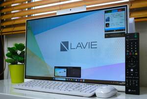 ★☆23.8型液晶 LAVIE Home All-in-one/激速Nvme＋HDD/第10世代 Corei7/16GB/Office/W録画対応3波TV/AudioEngine/Blu-rayHDMI入力/ra13☆★