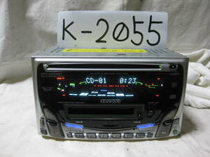 K-2055　KENWOOD　ケンウッド　DPX-6000MD　2Dサイズ　CD&MDデッキ　故障品