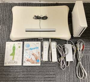 大「7551」Nintendo　任天堂　Wii　ウィー　RVL-001(JPA)　バランスWiiボード RVL-021 本体 ソフト おまとめ Wii fit Wii sports