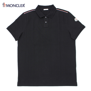 送料無料 76 MONCLER モンクレール 8A73600 84556 ブラック 半袖 ポロシャツ size M