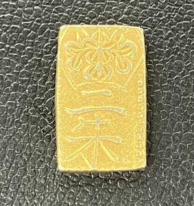 【764/2】本物　万延二朱判金 ニ朱金 重量1.7ｇ　1円～