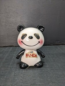 1【レア】 MR PANDA RUNE レトロ 内藤ルネ 陶器製パンダ貯金箱 ヴィンテージ レア コレクション アンティーク パンダ 陶器 置物 