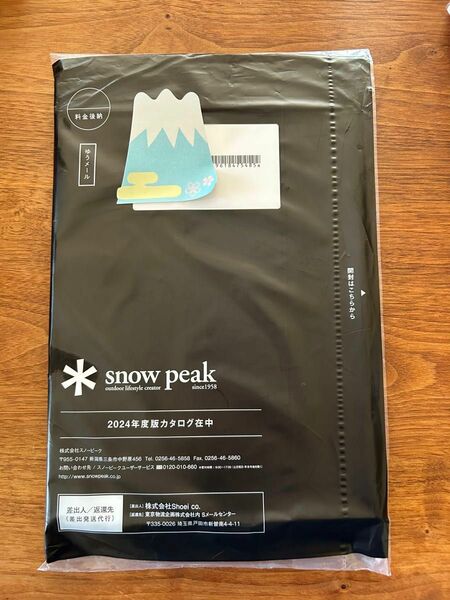 ＊snow peak スノーピーク　2024年度版カタログ　未開封