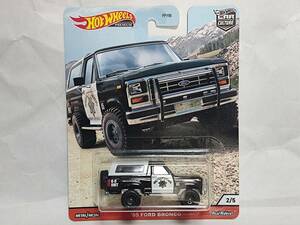 Hot Wheels WILD TERRAIN‐FORD BRONCO POLICE /ワイルド・テレーン/フォード ブロンコ ポリス/オフロード/クロスカントリー/SUV/パトカー