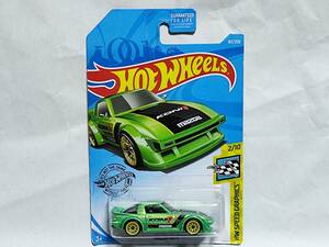 Hot Wheels HW SPEED GRAPHICS‐MAZDA RX-7 (FB KONI Metallic Green) [FYD81-D9C0A] /マツダ/メタリック グリーン/JDM/コニ/Basic