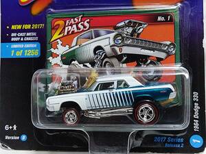 JOHNNY LIGHTNING Zingers!‐1964 Dodge 330 Teal /Zinger/ジンガーズ/ダッジ/HOT ROD/ホットロッド/マッスルカー/Gasser/レア