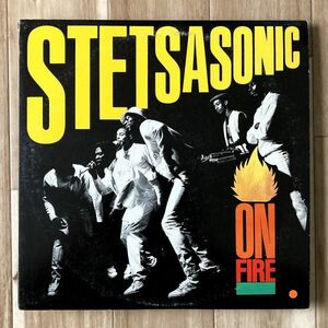 【JPN盤/LP/プロモ】Stetsasonic / On Fire ■ CBS/Sony / 28AP 3306 / Tommy Boy / Go Stetsa 収録 / ヒップホップ