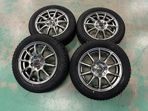 2023年製 新品スタッドレス TOYO GIZ2 155/65R14 4.5J +43 4H PCD100 4本set 軽自動車 タント ルークス 等 バランス済み P231010a