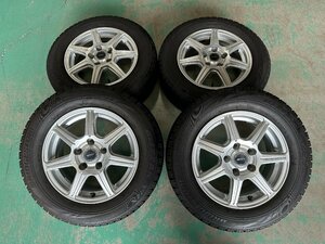 2019年製 スタッドレス ブリヂストン ブリザック VRX 195/65R15 6J +45 5H PCD114.3 4本set ノア ヴォクシー セレナ 等 P231212b