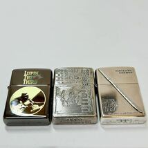 ZIPPO Zippo ジッポー ジッポ オイルライター ライター ルパン 三世　ルパン、次元、石川五右衛門　おまとめ3点セット　レア　火花確認済み_画像3