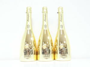 ☆豪華3本セット!!☆#13045 LAMBORGHINI/ランボルギーニ ブリュット ゴールド ヴィーノ スプマンテ 12度 750ml スパークリング 現状品