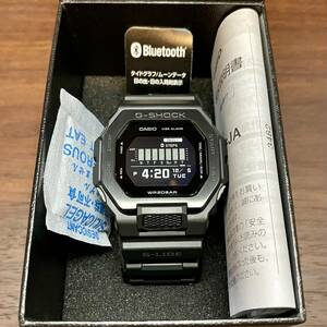 極美品 国内正規品 CASIO G-SHOCK G-LIDE Bluetooth GBX-100NS-1JF メンズ ブラック モバイルリンク タイドグラフ