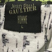 Archive 2001 JEAN PAUL GAULTIER タイポグラフィプリント タイダイTシャツ 緑黒 L ゴルチエ ゴルチェ ゴルチエオム 48 半袖 _画像5