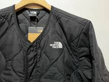 新品 正規品 USA限定 日本未発売 The North Face ノースフェイス キルティング ノーカラー ジャケット US-M ブラック_画像9